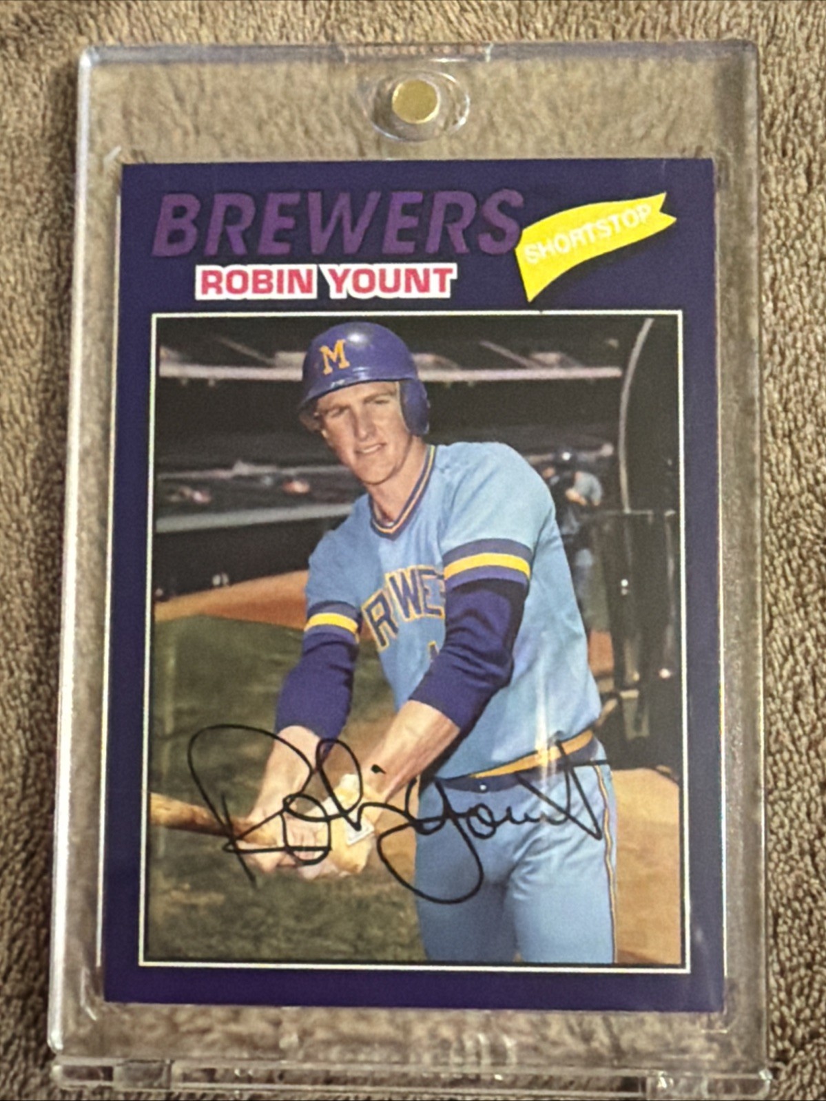 2018 Topps Archives - 1977 Design Robin Yount #113 #’d /175  PURPLE