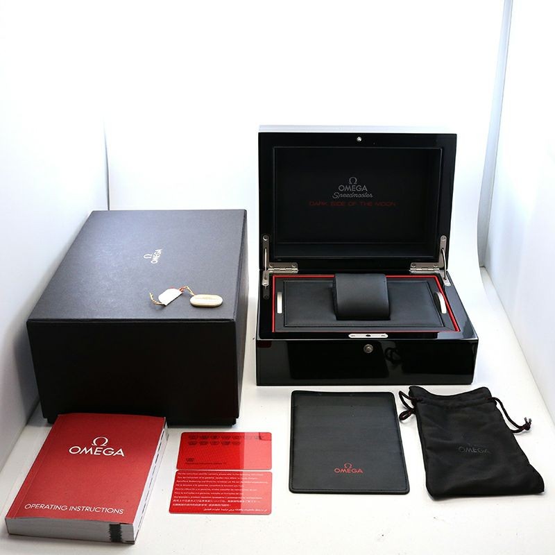 OMEGA 純正BOX 非売品　メンズ ファインレザー ウォッチボックス, ブラック - 7070310012