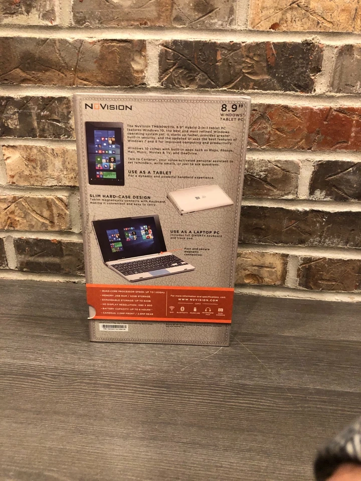 New open box NuVision 8” Tablet New with Box and Accessories - Image 3 of 4