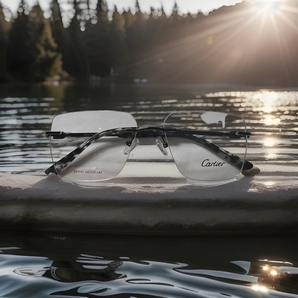 Cartier Eyeglasses Frame, Unisex, 54,17,152. Black . (Sale Price) - Image 4 of 4