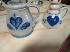 Vintage Rowe Pottery Salt-Glazed Stoneware Set