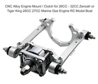 CNC Aluminum Engine Mount / Clutch for Zenoah 26-32CC Gas Engine RC Model Boat