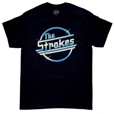 The Strokes T-Shirt OG Magna Logo Rock Official Neu Schwarz