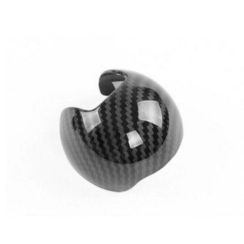 Cubierta de cabeza de perilla de cambio de marchas de fibra de carbono real para AUDI A3 S3 8V 2014-2018 Foto 2 de 4