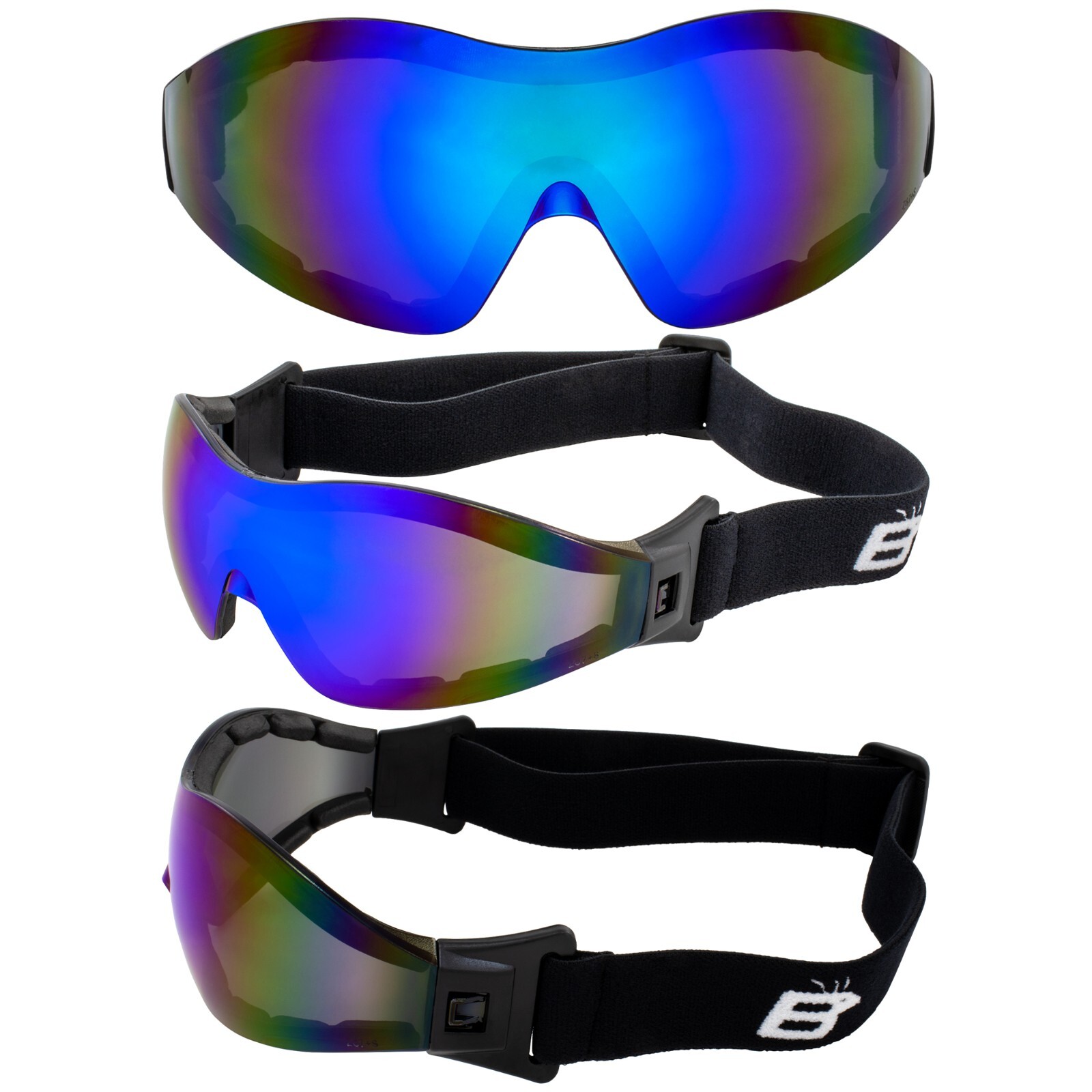 Birdz Boogie Freefall Skydiving Paragliding Parachute Para Sport Goggles+ Pouch