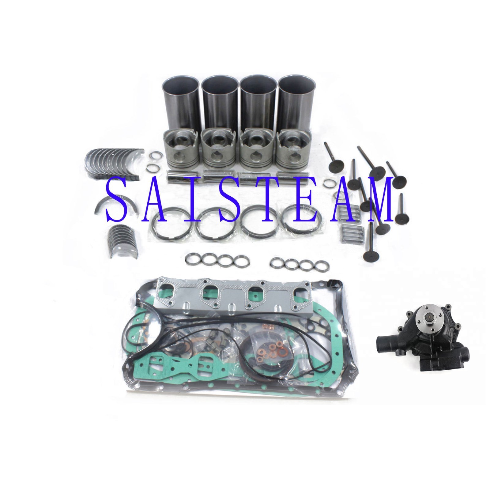 B3.3 Engine Rebuild Kit Water Pump Head Gasket Piston Ring Bearing Fits