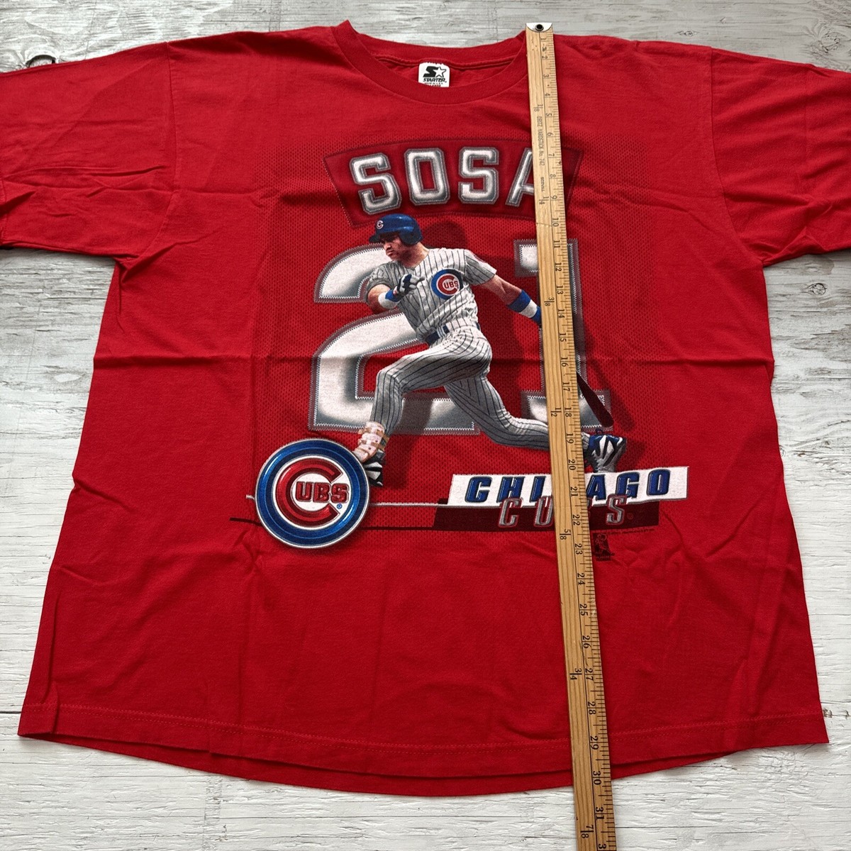 Vintage 90s Starter MLB Sammy Sosa #21 Chicago Cubs Baseball