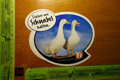 Alter Aufkleber Oil Öl Benzin Diesel Additive Erich Dötsch ED SCHNABEL HALTEN