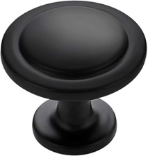 1-1/4 In Kitchen Cabinet Knobs Drawer Knobs Matte Black Zinc 30Pack Drawer Pulls