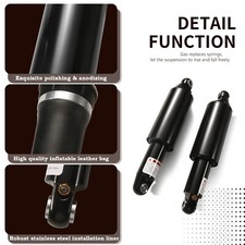 Air Shocks For Harley Adjustable Air Suspension Smoothride Road King Cvo 14-23