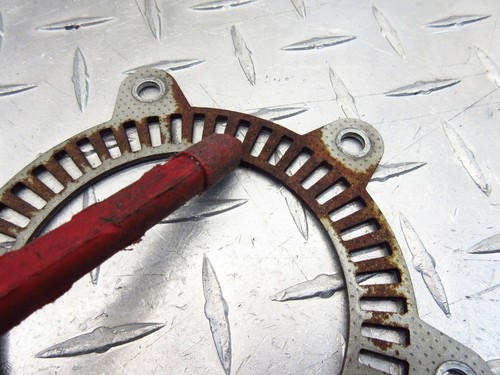 2005 02-05 BMW F650 F650CS FRONT BRAKE ROTOR DISC ABS SPEED PLATE BOLTS KIT OEM - Picture 5 of 10