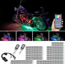 LEDGlow 20pc Bluetooth Million Color LED Motorcycle Light Kit w Smartphone App