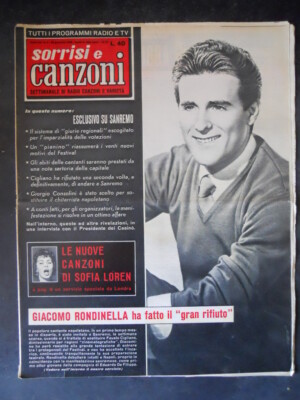 TV SMILE SONGS 4 1958 GIACOMO SCHWALBE SOFIA LOREN [C98]