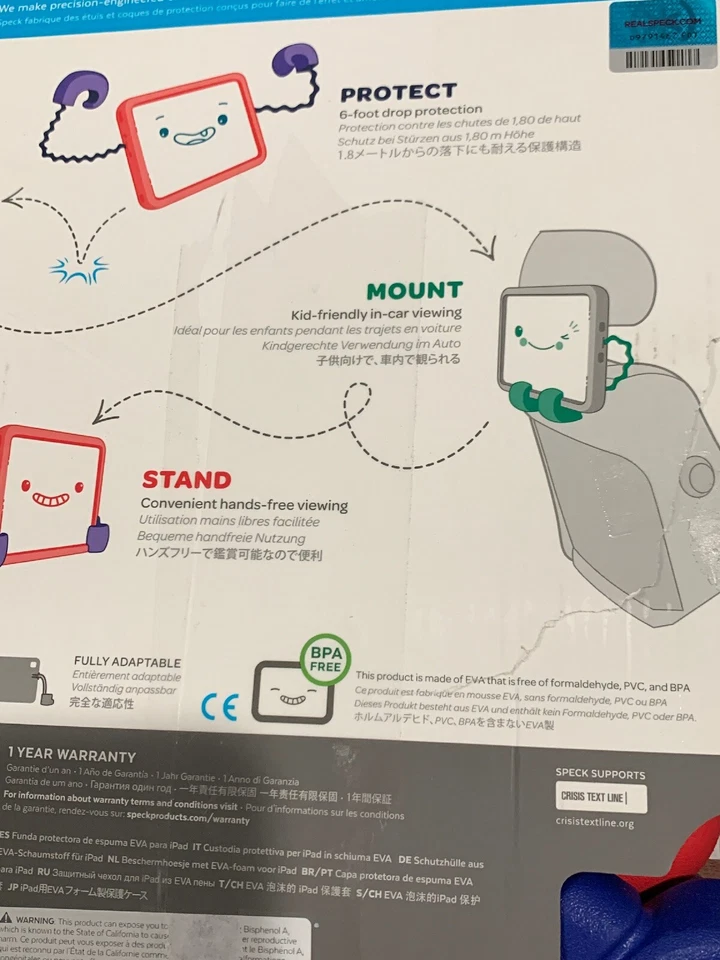 Speck - Case-E Case for Apple® iPad® 2, iPad® Air and iPad® 9.7" - Red - Image 3 of 4