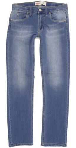 Levi's 511 Kids Blue Straight Slim Stretch Jeans W28 L29 (95616) - Afbeelding 1 van 9