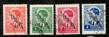 1941 Serbia, WWII German Occupation  Sc# 2N2 2N3 2N5 2N7 - Used stamps Cv$18.50