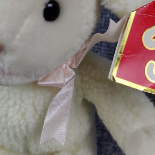 TY Baby Lovie Lamb Sheep Plush Sitting Cream Sherpa 1992 Vintage Stuffed Animal - Picture 3 of 16