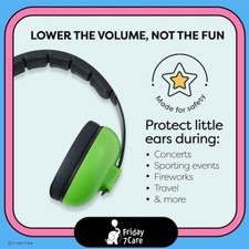Open Box Friday Baby Earmuffs Noise Protection 0-2 Years Green