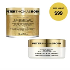 Peter Thomas Roth 24K Luxury Bundle, Luxury Lift + Firm Mask with 30