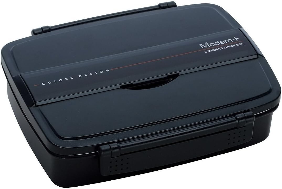 Skater Black Japanese Compartmental 2-Tier Bento Lunch Box 870ml S