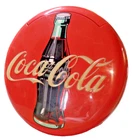 COCA COLA 12" Lighted Round Red Button Telephone VINTAGE Circa 1996