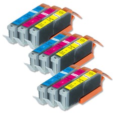 Color Ink Tanks CLI-251XL for Printer Canon MG5420 MG5520 MG5620 MG6620 MG6420