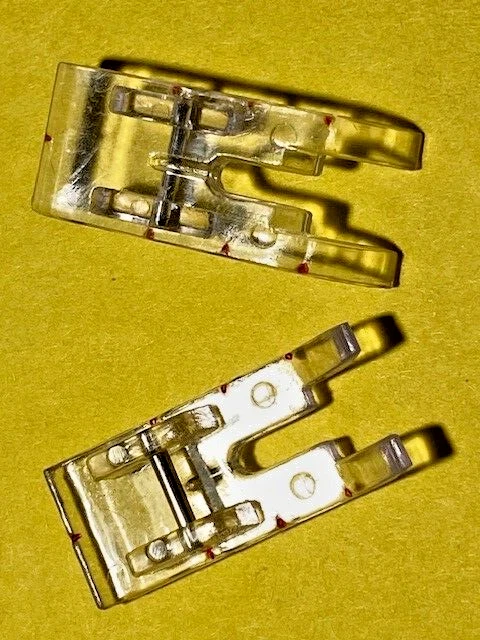 Un pie acolchado de plástico transparente de 1/4 para máquina de coser Elna se adapta a muchos modelos Foto 4 de 4