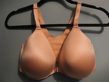 Soma 34G Soft Tan Vanishing Back Front Close Full Coverage Bra