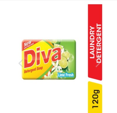 Diva Detergent Soap Lime - 120 g Laundry Detergent Super Kitchen Dish