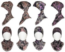 Women's Patterned Under Hijab Hood Cap Medium
