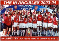 Arsenal FC 2003-04 The Invincibles Unbeaten Season Dennis Bergkamp Thierry Henry