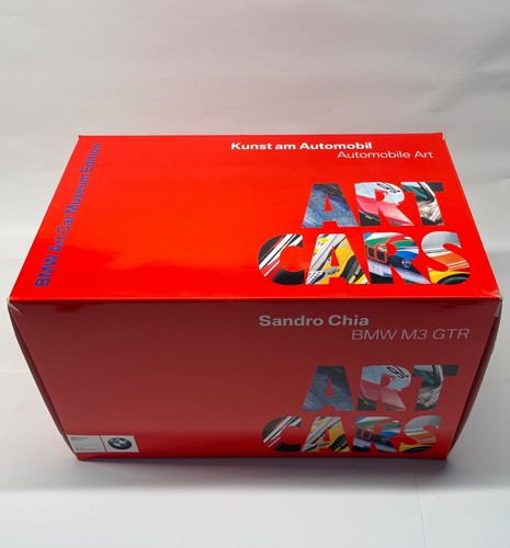 Art Car BMW 3er M3 GTR Kunst am Automobil Sandro Chia Design, OVP, 1:18 - Bild 10 von 11