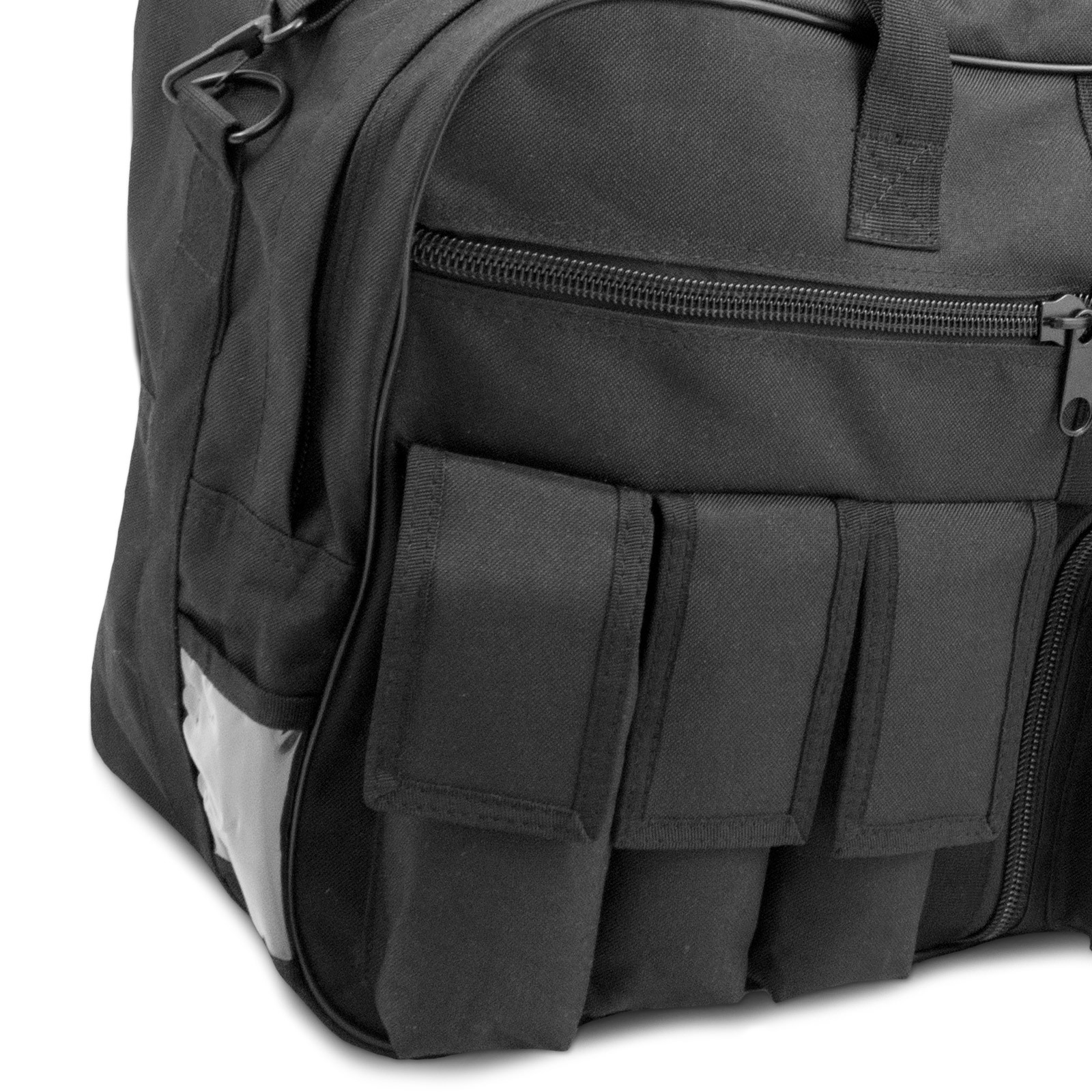 MilTec SWAT Tactical Bag 35L Black 35L Police Kit Shoulder Bag Holdall