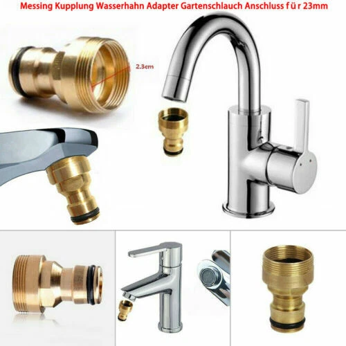 Markenlose Gartenschlauchkupplungen, Anschlüsse & Ventile aus Messing