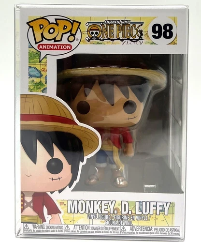 Funko Pop! One Piece Monkey D Luffy  #98 Common with CCI POP Protector