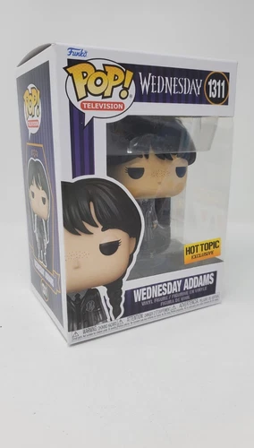 Funko Pop TELEVISION - WEDNESDAY ADDAMS (METALLIC EXCLUSIVE) #1311 NEW FAMILY