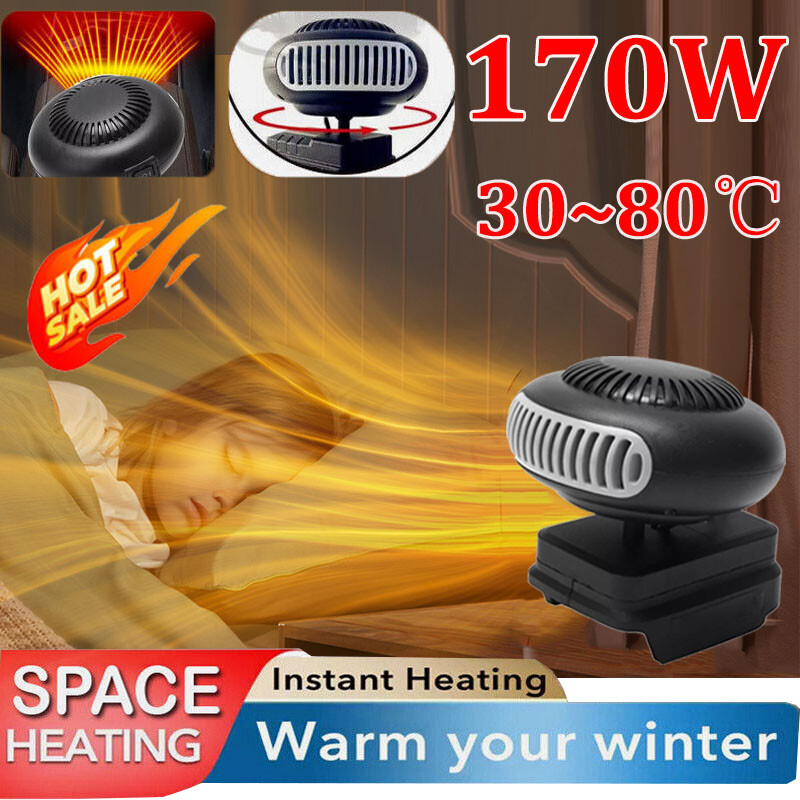 170w 2 Gears 18v Battery Operated Electric Fan Heater,-20%of