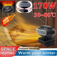 Small Space Heater 170W 2 Gears 18V Battery Operated Electric Fan Heater