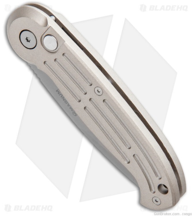 Boker Magnum  Silver handles...........Button Lock. 4 5/8"  GREAT GIFT ** BO07