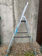 Mac Allister Aluminium 1.88m 6 Step Platform Step Ladder