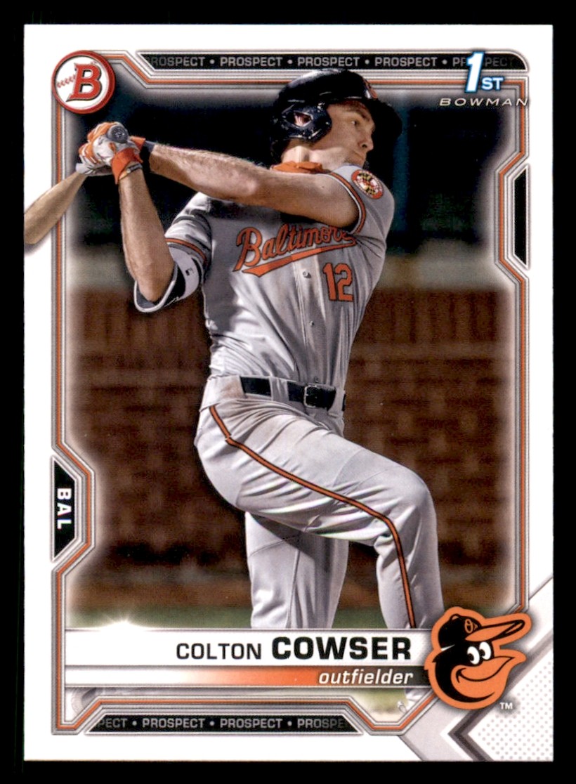 2021 Bowman Draft Colton Cowser Rookie RC #BD-166 Baseball Card