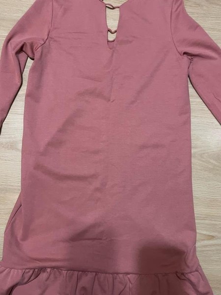 Women Massimo Dutti Dress Pink Knit 38