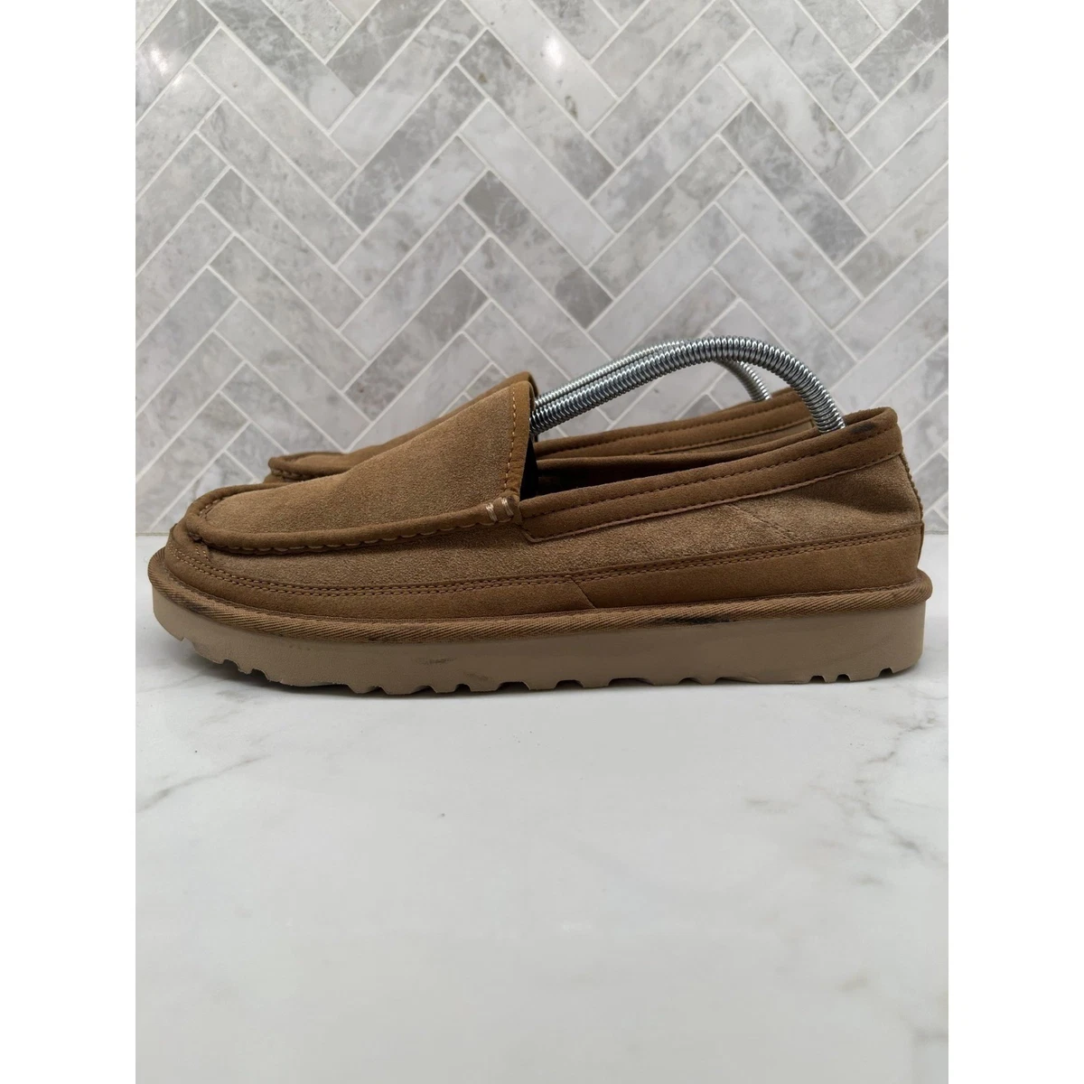 UGG Men\'s Australia hunley brown Leather Loafers size 10us /43 used once only Harvey Summer Men UGG Moccasin for Ultimate Comfort | UGG Direct main image 2