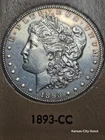 1893 CC MORGAN SILVER DOLLAR  RARE KEY DATE CARSON CITY COIN.