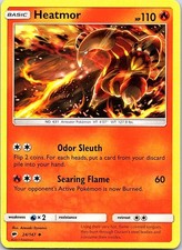 Heatmor 24/147 Uncommon Burning Shadows Pokemon Near Mint