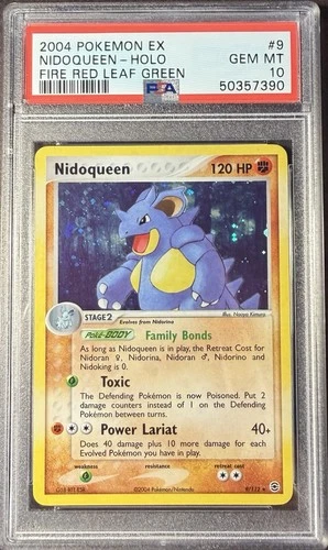 2004 Pokémon EX FireRed & LeafGreen 9 Nidoqueen Holo PSA 10 Gem Mint