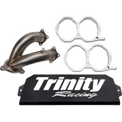 TRINITY RACING Aufsteck Schalldämpfer Naturbelassen #TR-4173S-SS