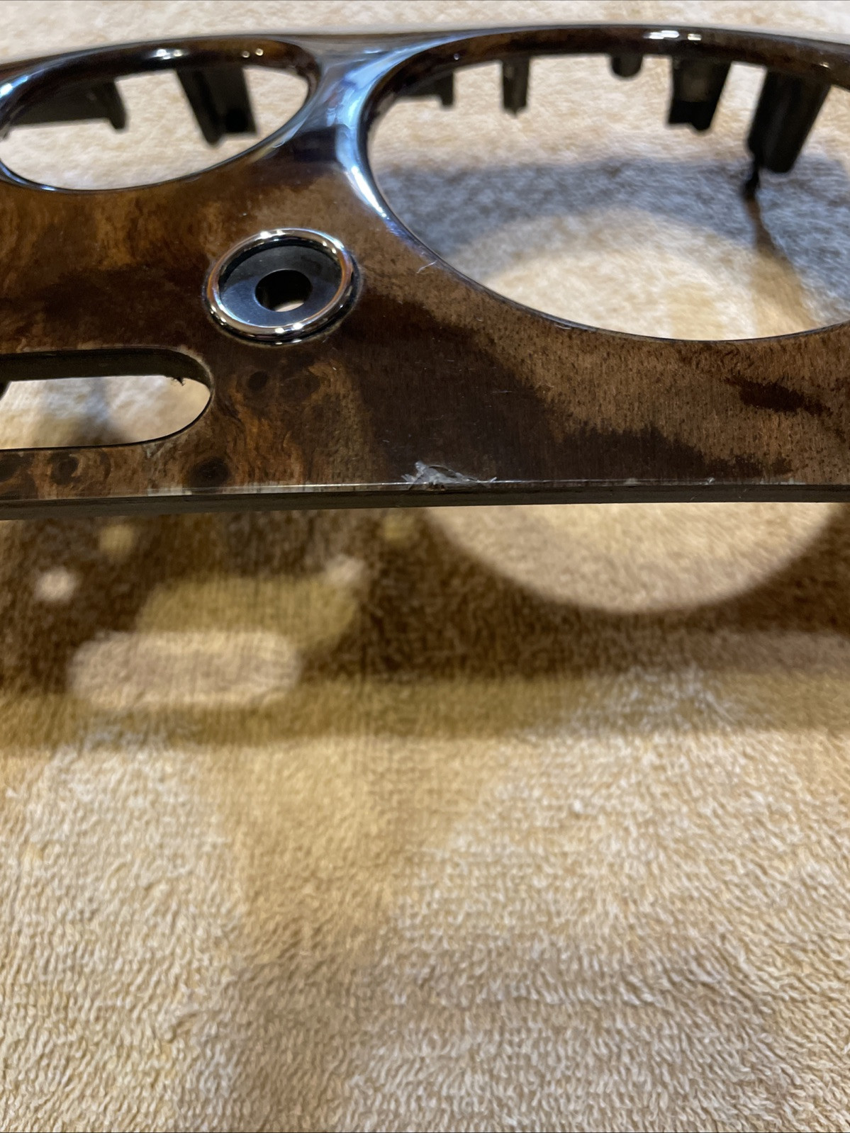 Bentley Wood Grain Center Dash Panel Vents & Radio 3W0857244 Ready To Install