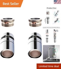 Enhance Kitchen Efficiency: 360  Swivel Faucet Aerator - Solid Brass  Chrome