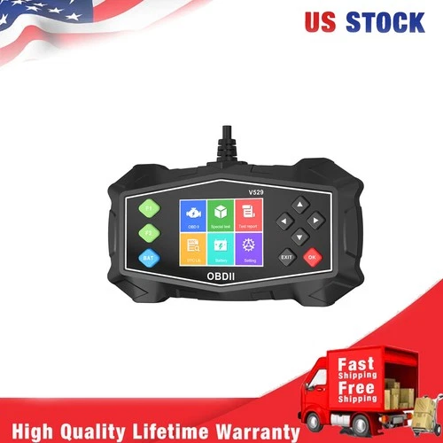 V529 OBD2 Scanner Car Diagnostic Scan Tool ABS Code Reader Battery O2 Sensor
